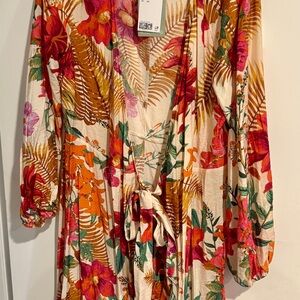 H&M Multicolor Floral Kimono